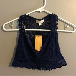 Navy blue bralette